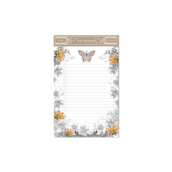 Little Legal Pad, Paisley Butterfly