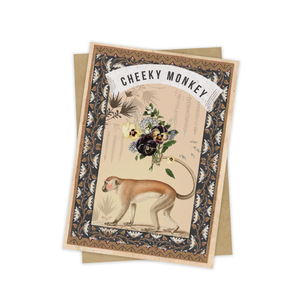 Mini Greeting Card, Cheeky Monkey