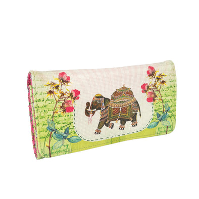 Fancy Elephant Tri Fold Wallet