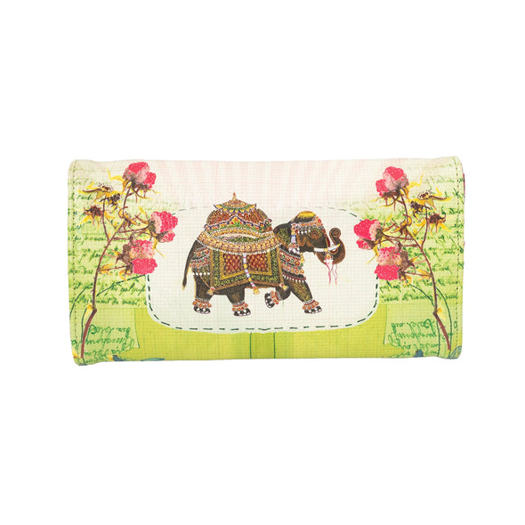 Fancy Elephant Tri Fold Wallet