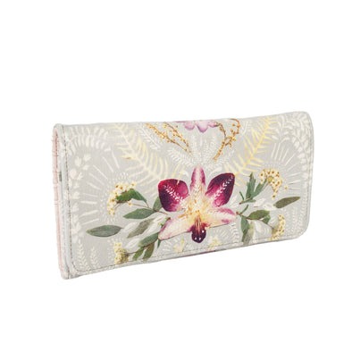 Orchid Lace Tri Fold Wallet